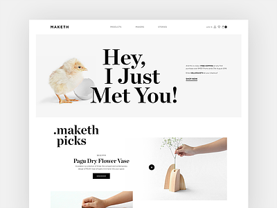 Maketh Launch clean crips design makers maketh makethplace malaysia marketplace simplicity ui ux website