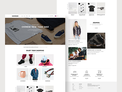 Showroom Landing Page Concept One clean concept crips design ecommerce malaysia minimalism simplicity ui ux website