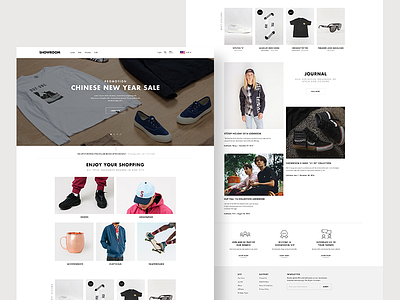 Showroom Landing Page Concept One