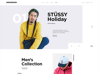 Showroom Landing Page Concept Two