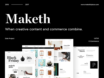 Maketh Case Study clean crips design ecommerce makers maketh malaysia marketplace simplicity ui ux website