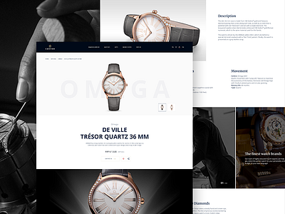 Watch Product Page interface product ui ux watch web website