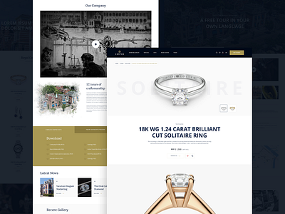Royal Coster Diamonds Website design diamonds netherlands royal ui ux web website