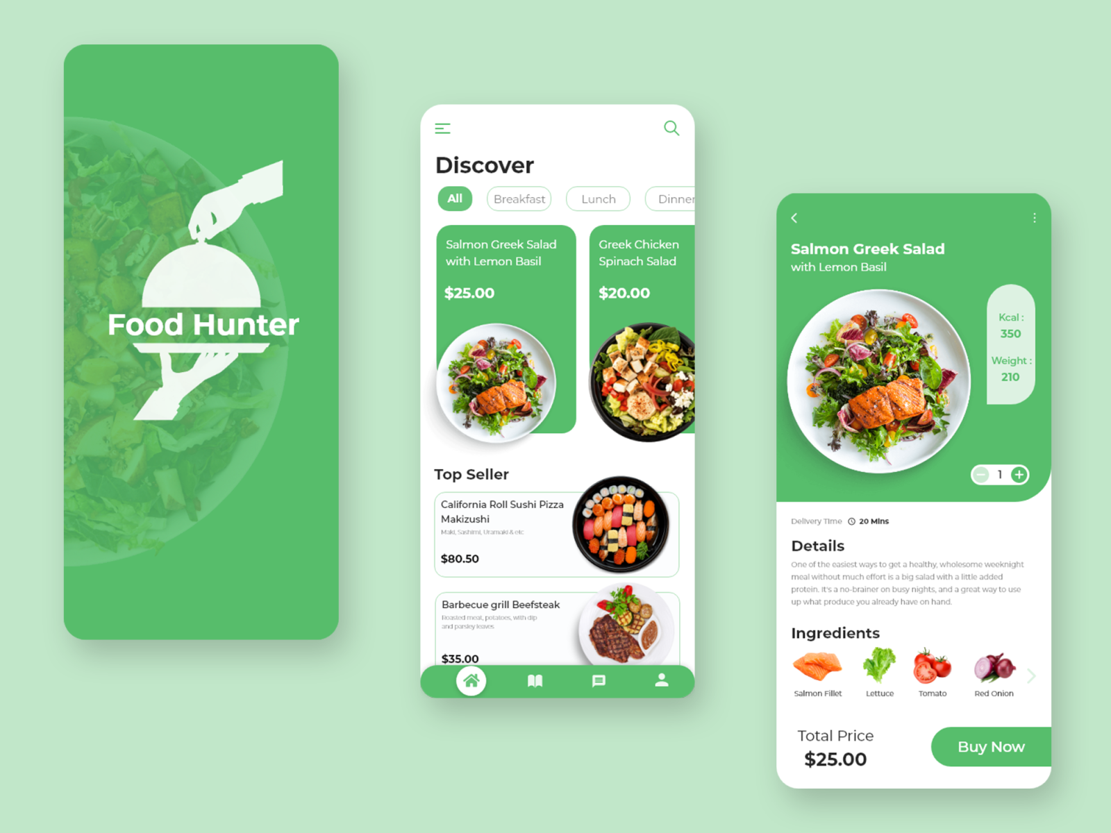 Food Hunter App by yosi bastian on Dribbble