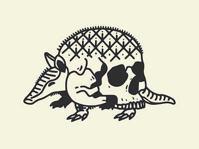 Armadillo Skull armadillo design drawing illustration logo skull tattoo texas vector