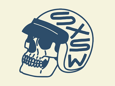 SXSW design drawing illustration logo skull sxsw tattoo texas type vector