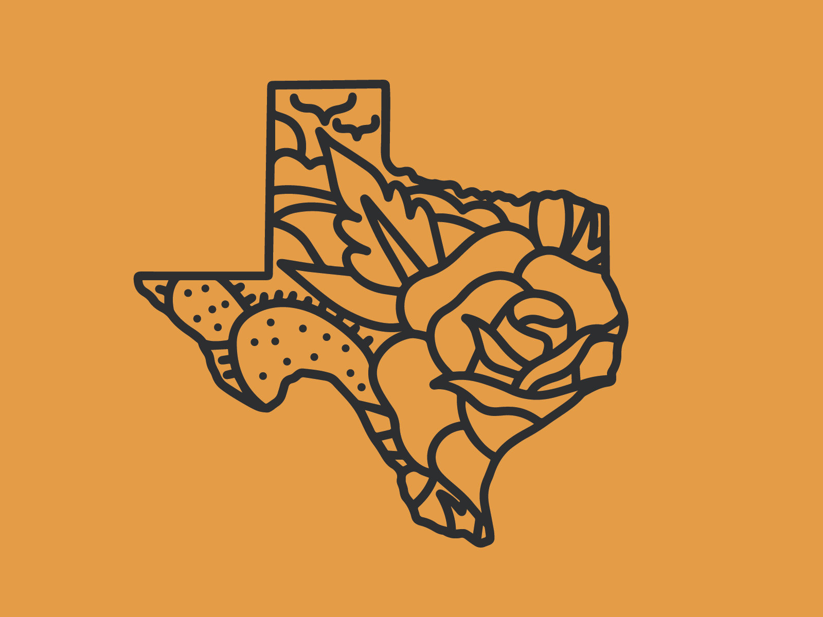 Texas by Nick Quintero on Dribbble