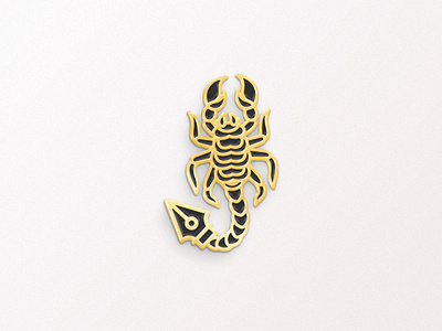 Scorpion Pin Mockup