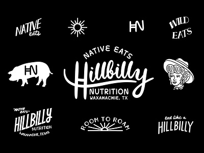 Hillbilly Nutrition Logo Sheet