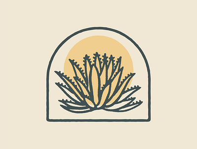 Agave Print agave arizona california desert design drawing illustration logo mexico plant southwestern texas vector west western
