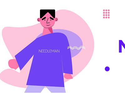 Needleman flat illustration minimal vector