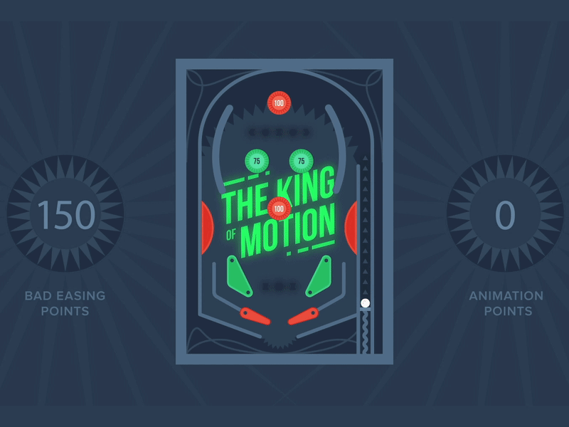 Pinball - Easings aftereffects animation design illustration mograph motion graphics motionbeast motiondesignschool ui