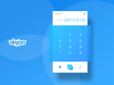 Skype dial pad re-design dial mobile application skype