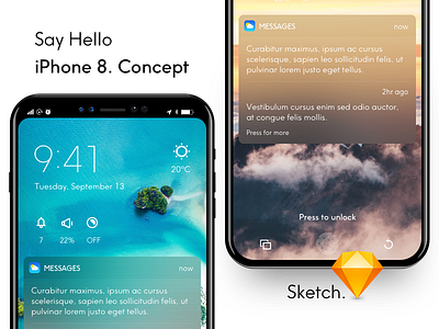 Iphone 8 Concept Mockup by Vu Quang Tuan on Dribbble