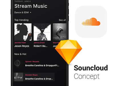 Soundcloud App Concept