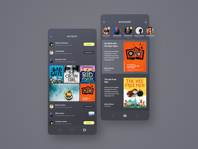 Taste Of Books activity books discovery sketch ui ui kit ux