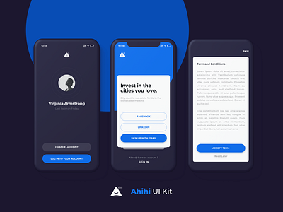 Ahihi UI Kit | Login Screen