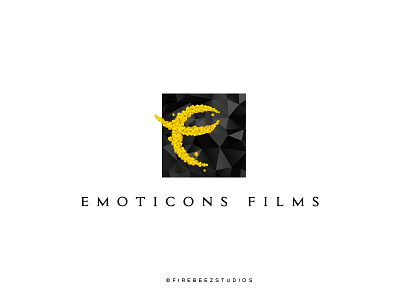 Emoticons Films Logo Design blackonewhitegk branding concept firebeez illustrator logo