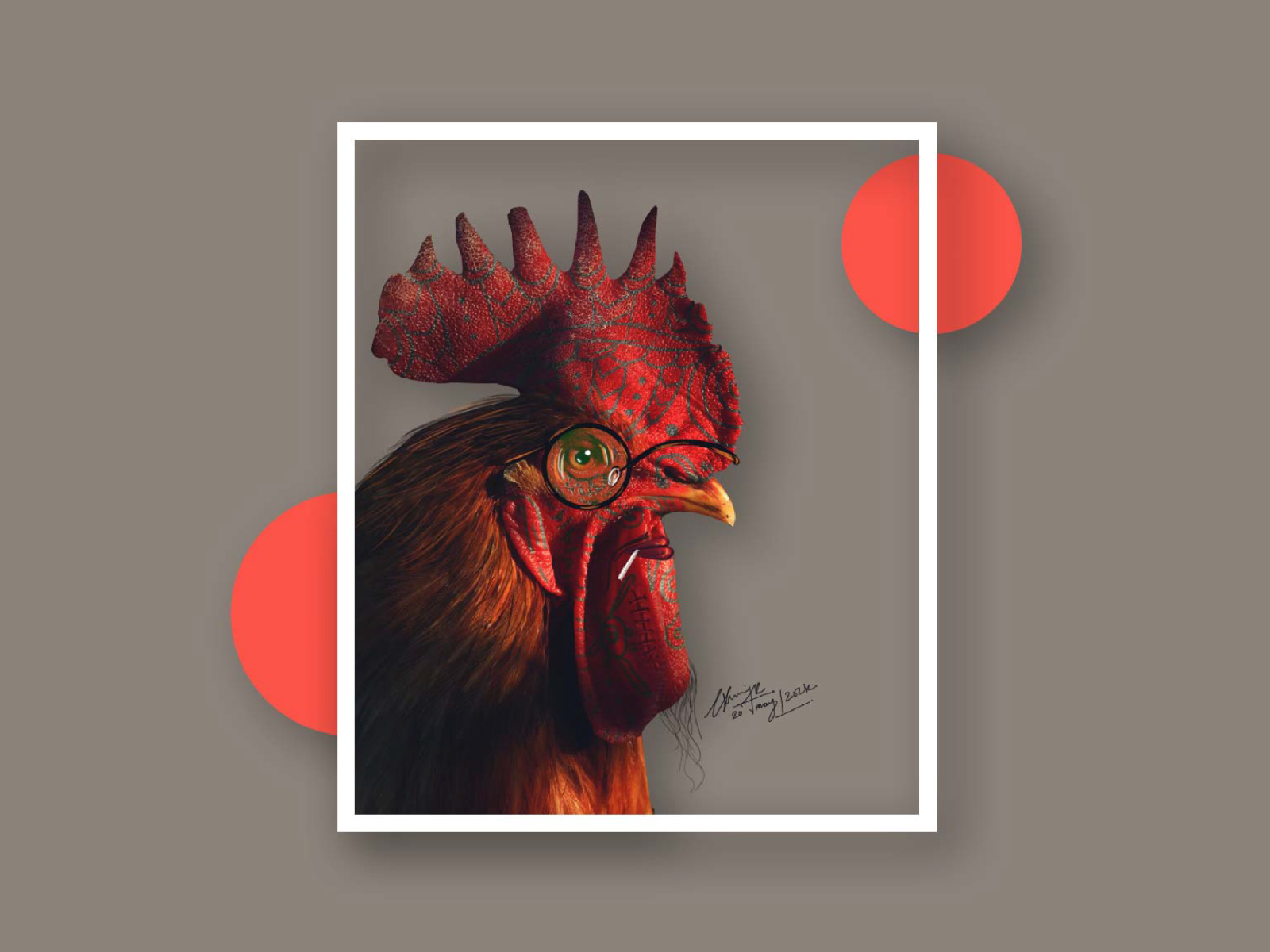 Rooster Rowdy Concept Character Design by Ravichandra GopalaKrishnan on