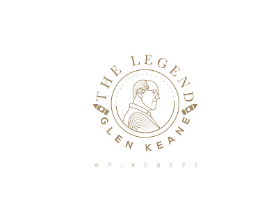 Glen Keane Fan made Logo art blackonewhitegk branding design fanmadelogo fanmadelogoglenkeane firebeez glenkeane illustration illustrator logo