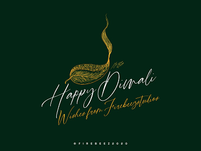 Diwali Poster 2020 art blackonewhitegk concept design firebeez green illustration india indian lamp photoshop poster tamil tamilnadu vector