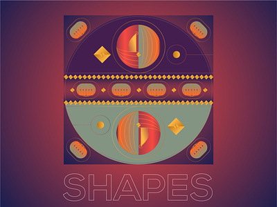 Gradient shape illustration - Version 1