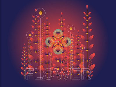 Gradient Flower illustration art blackonewhitegk concept design firebeez gradient gradientart gradientillustration illustration illustrator