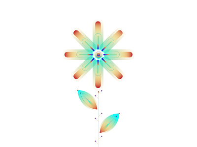 Flower Gradient illustration