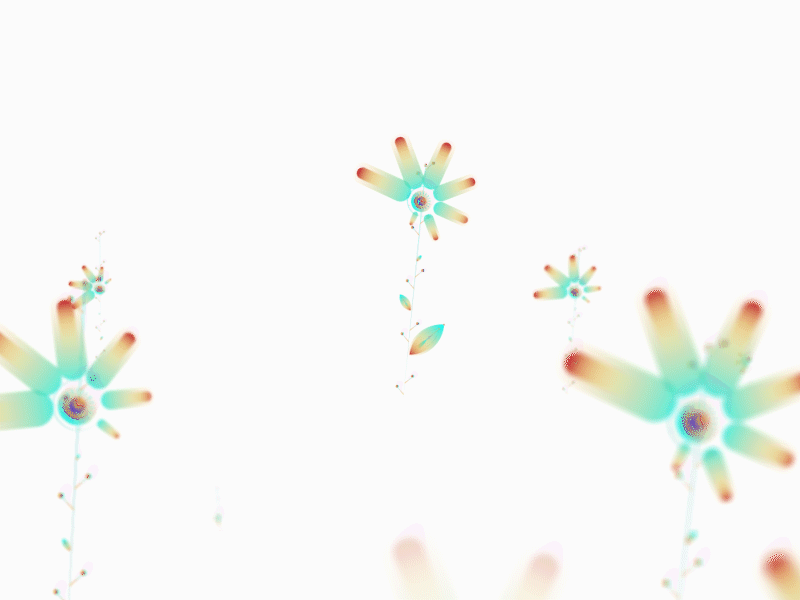 Gradient Flower Animation