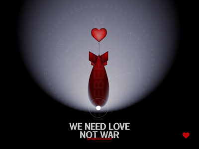 We need love not war - Stop the war Russia