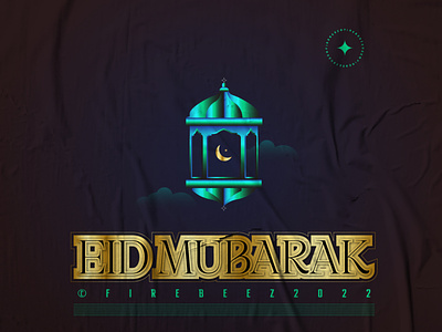 EID MUBARAK art blackonewhitegk concept design eidmubarak festival firebeez illustration illustrator muslim typography