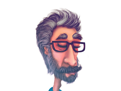 concept old man digital painting