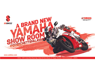 Bike Showroom Racing poster design