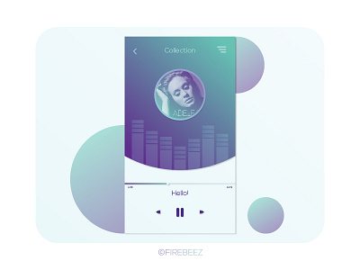 Music Player UI Design layout blackonewhitegk firebeez illlsutrator illsutation mobile mobileui music musicplayer ui uiux