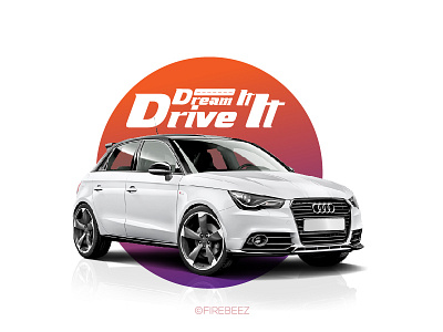 Poster Design for audi audi blackonewhitegk brand branding design firebeez poster