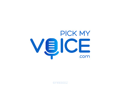 Pick my voice logo branding design final