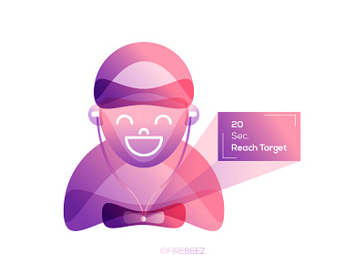 Cycle Riding Target Illustration Gradient 02