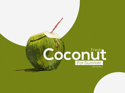 fresh Coconut Digital concept art poster