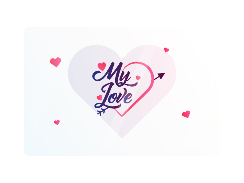 My Love Logo Design For Invitation Card By Ravichandra