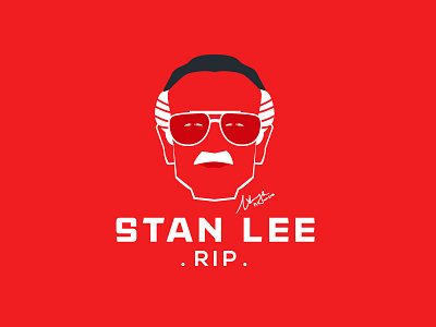 The King of the Comics "Stan Lee " RIP art blackonewhitegk comic comics concept firebeez illusion illustrator ironman marvel minimal poster rip spiderman stanlee