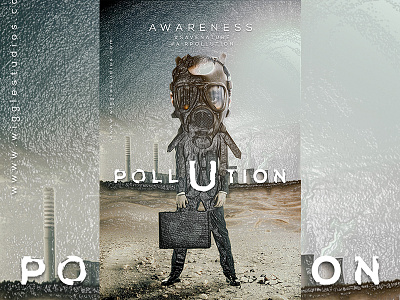 Air Pollution Poster Design art blackonewhitegk branding concept design firebeez manipulation photoshop poster typography vector wigglestudios