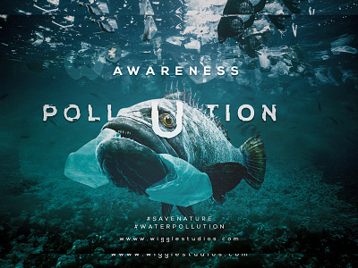 Water Pollution Poster Design art blackonewhitegk branding concept design firebeez manipulation photoshop poster typography vector wigglestudios