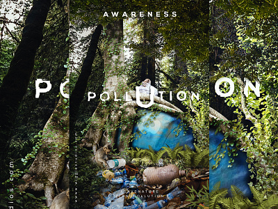 Pollution Poster Design - Land Pollution art blackonewhitegk branding concept design firebeez manipulation photoshop poster typography wigglestudios