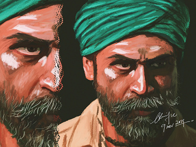 Asuran Dhanush Fan Made Digital Art