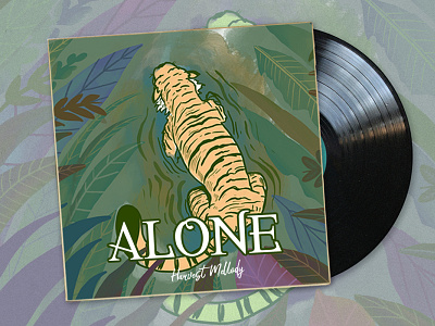 Alone alone animation beautiful font branding cover cd cover design cover vinyl design graphic design illustration music vinyl music