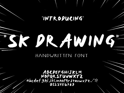 Sk Drawing beautiful font branding font font drawing fonts graphic design handdraw font handwritten font logo sketch font splash font vector