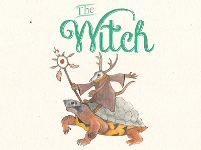 The Witch (Watercolor Illustration) animals animation branding childrens book illustration childrens books cover book cover childrens book cover illustration design watercolor fan art fantasy graphic design illustration landscape logo music cover objects surrealistic ui watercolor