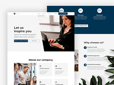 Agency and business Landing Page agency landing page agency website business website nocode template website builder website design webwave