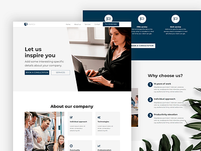 Agency and business Landing Page