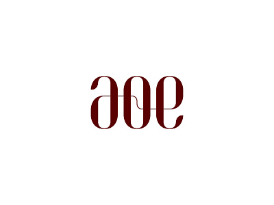 AOE logo branding identity logo logomark typography